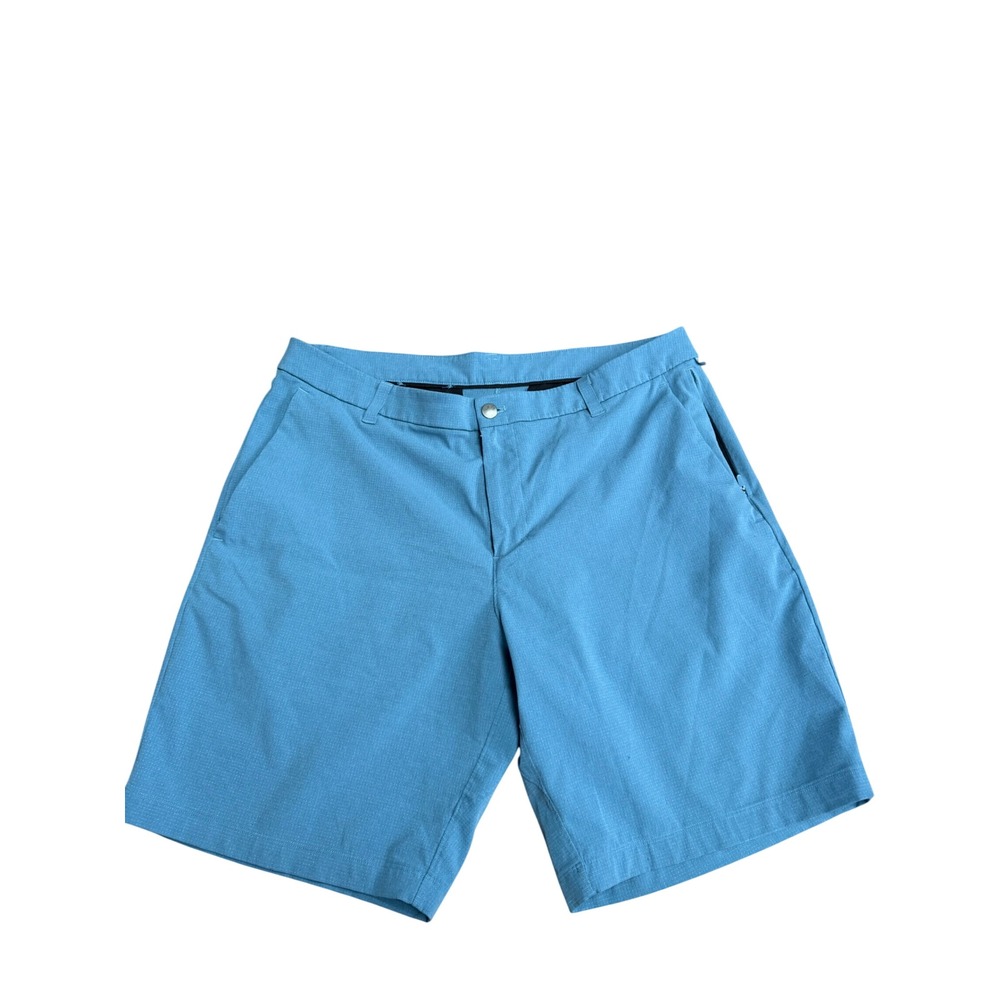 Lululemon Commission Short 9 Mens Blue Golf Performance Casual Shorts Size 36